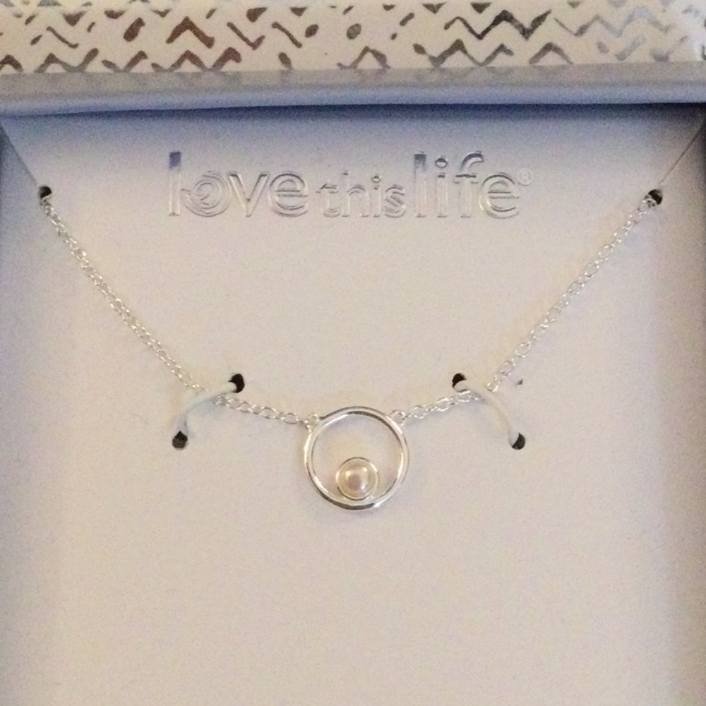 NWT Love This Life “Mom” Silver Necklace